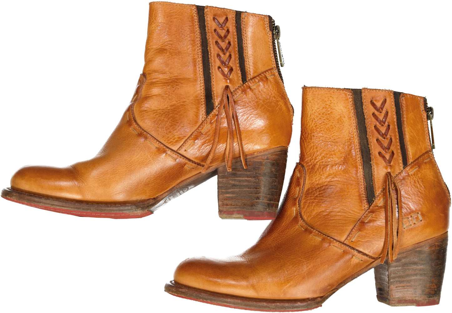 BED STU BOOTS ANKLE HEELS SIZE 9