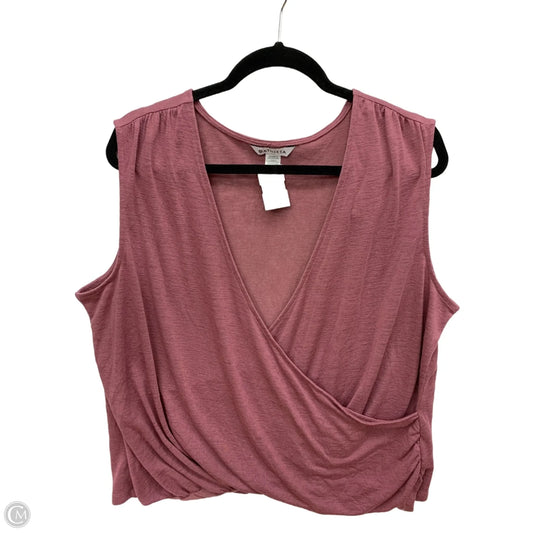 Athletic Top Short Sleeve By Athleta In Pink, Size: 1x