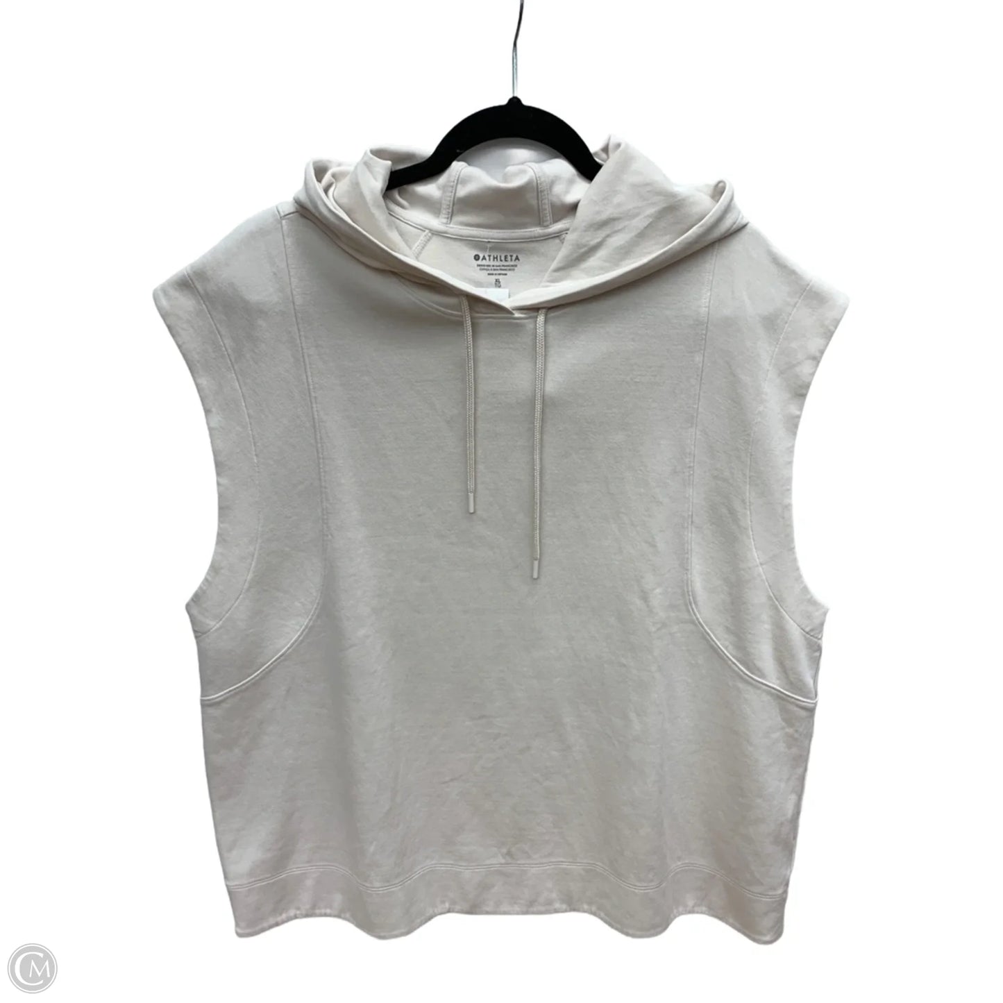 Athletic Top Short Sleeve By Athleta In White, Size: Xl