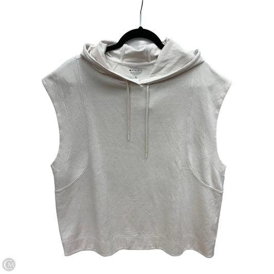 Athletic Top Short Sleeve By Athleta In White, Size: Xl