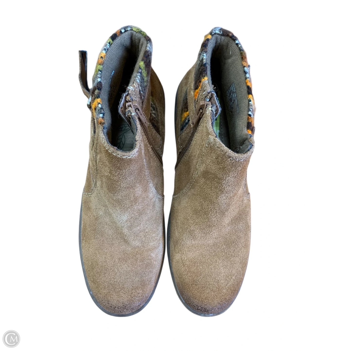 Boots Ankle Heels By Earth Origins In Brown, Size: 8