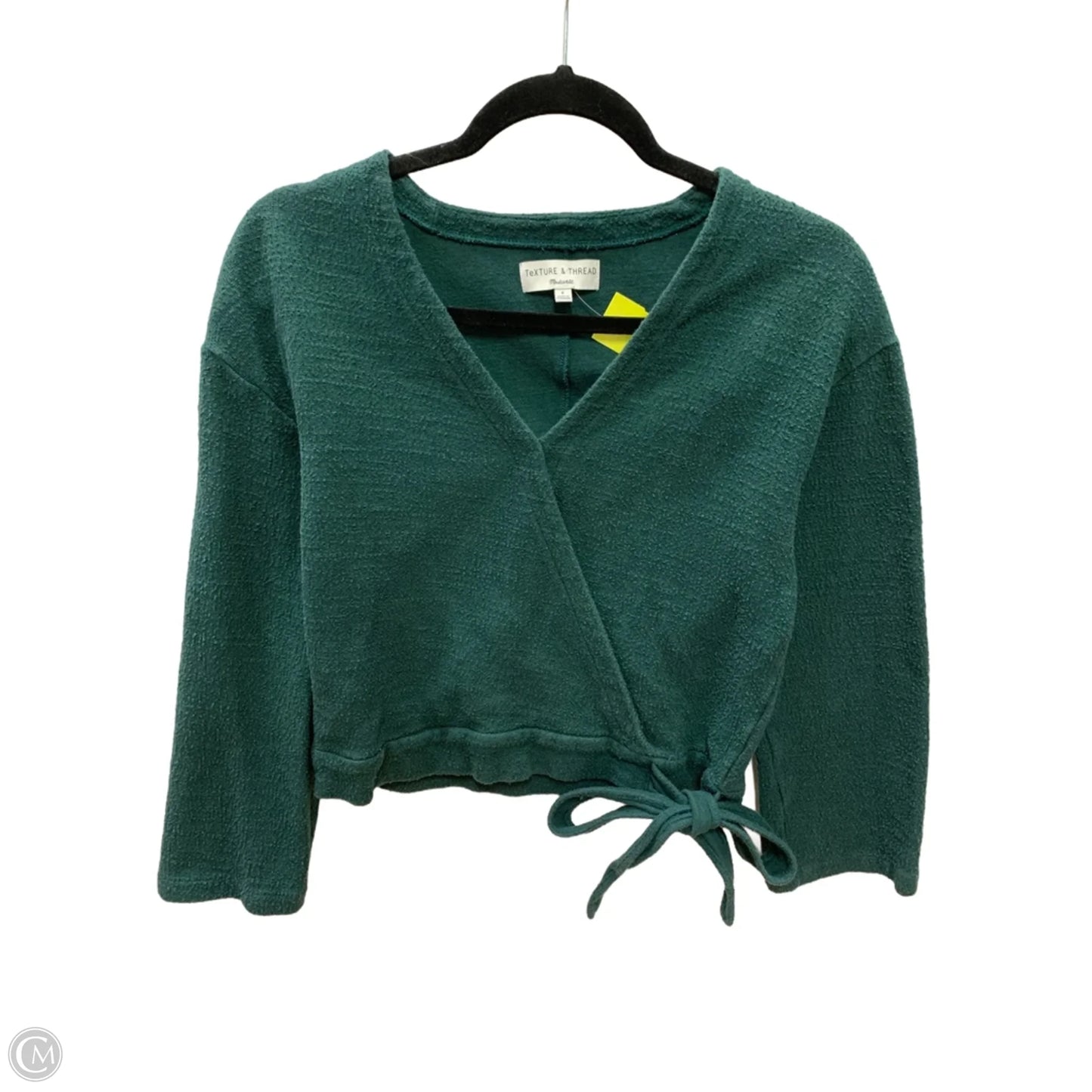 Top Long Sleeve By Madewell In Green, Size: S