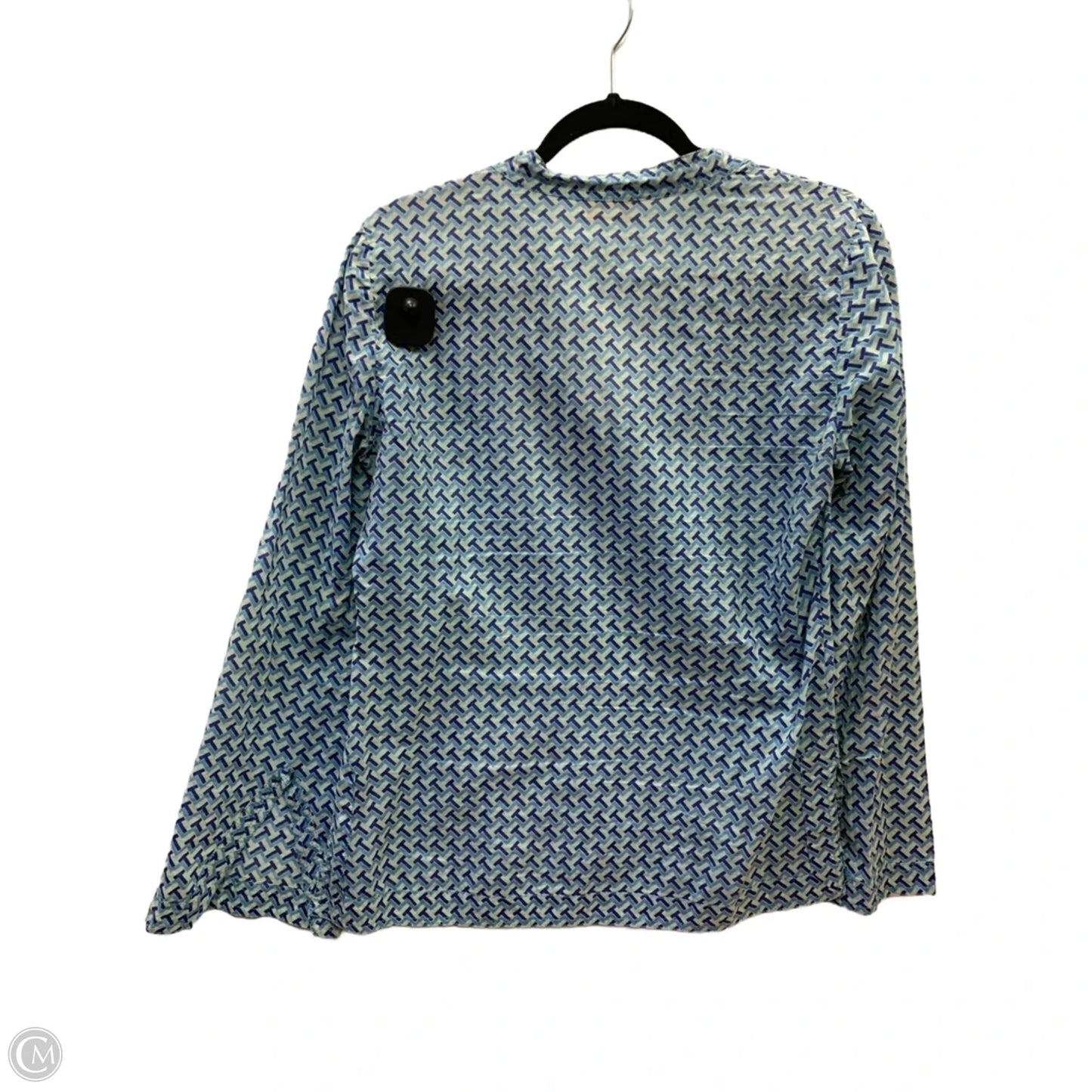 Top Long Sleeve Designer By Tory Burch In Blue, Size: 6