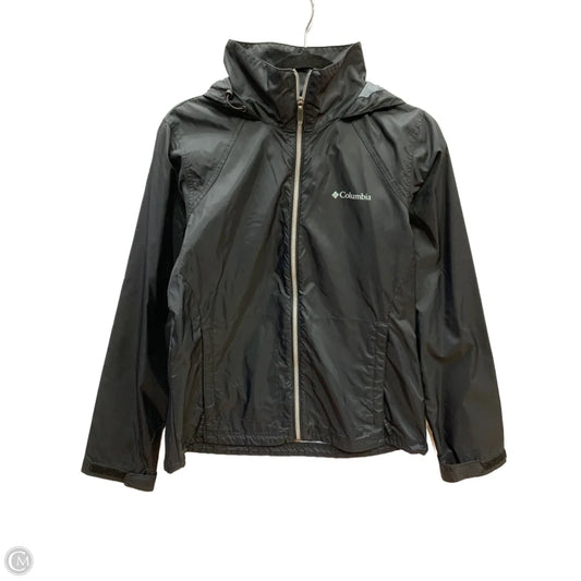 Jacket Windbreaker By Columbia In Black, Size: M