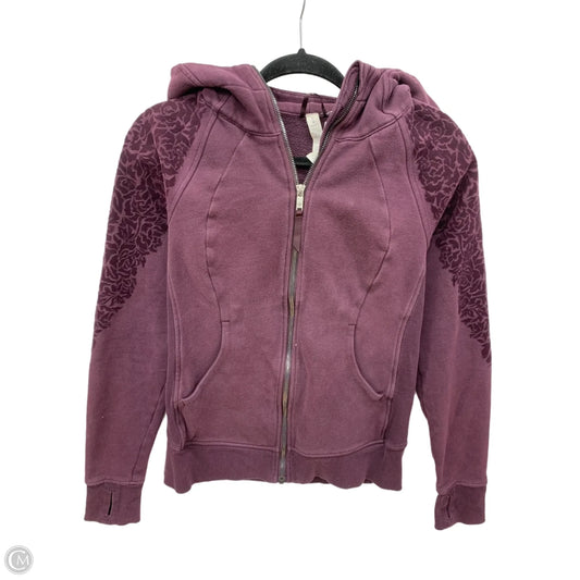 Athletic Jacket By Lululemon In Purple, Size: 6