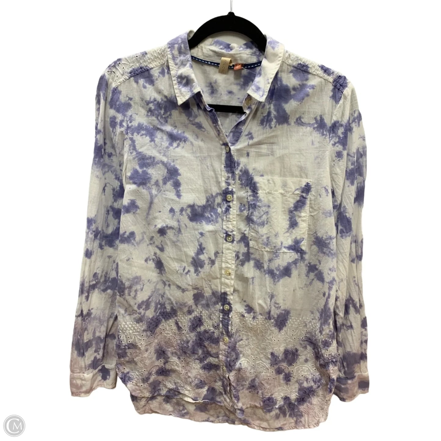 Top Long Sleeve By Pilcro In Purple, Size: S
