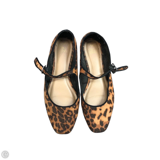 Shoes Flats By Time And Tru In Animal Print, Size: 6.5