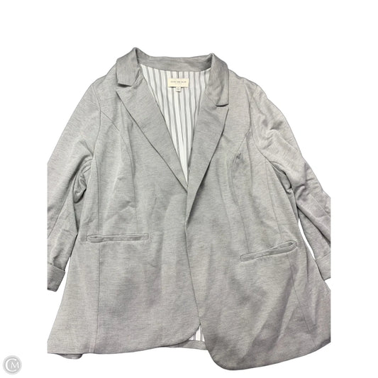 Blazer By Skies Are Blue In Grey, Size: 2x