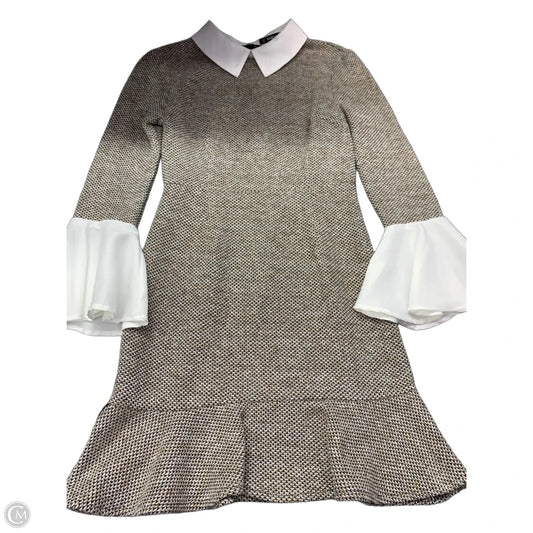 Dress Sweater By Shein In Brown & Cream, Size: S