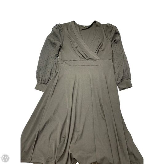 Dress Casual Midi By Shein In Black, Size: M
