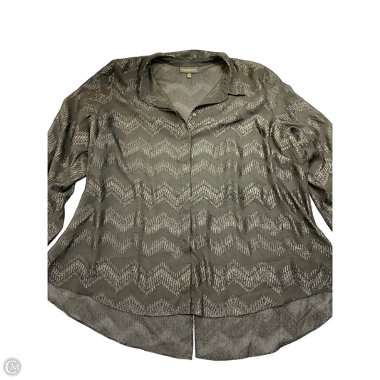 Top Long Sleeve By Lane Bryant In Black, Size: 26