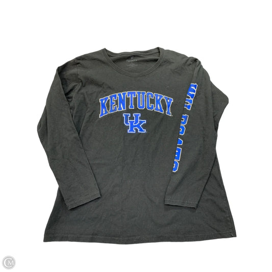 Top Long Sleeve By Fanatics In Black, Size: Xl