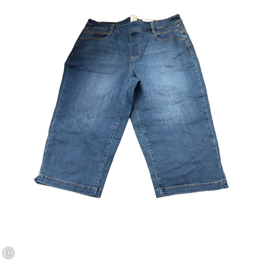 Jeans Straight By Time And Tru In Blue Denim, Size: L