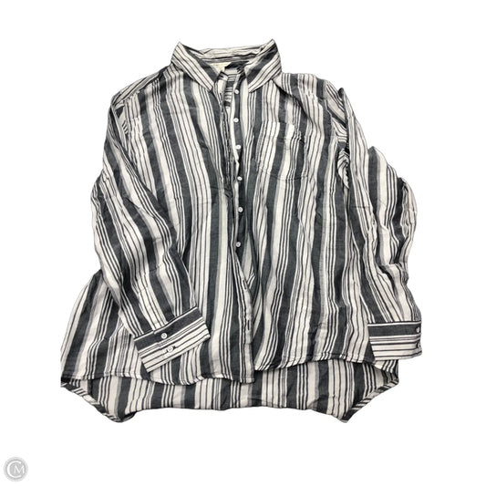 Top Long Sleeve By Cato In Striped Pattern, Size: Xl
