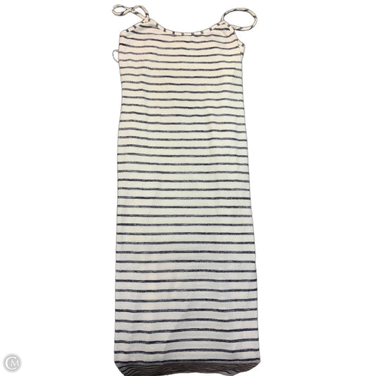 Dress Casual Midi By Vanilla Bay In Striped Pattern, Size: L