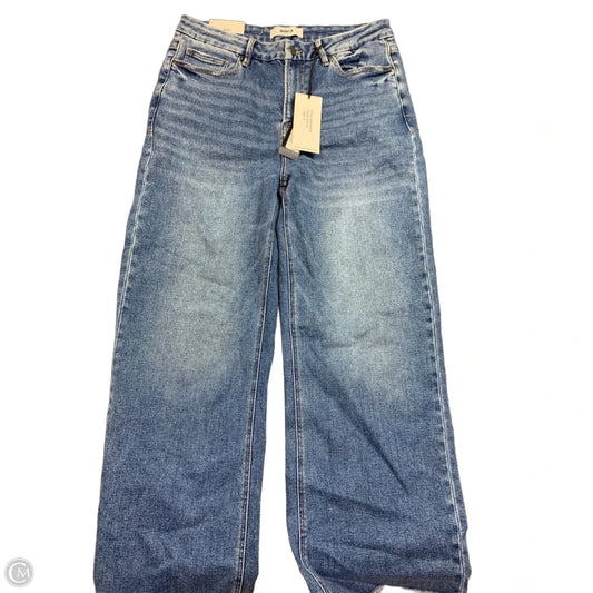 Jeans Straight By Mica In Blue Denim, Size: 12