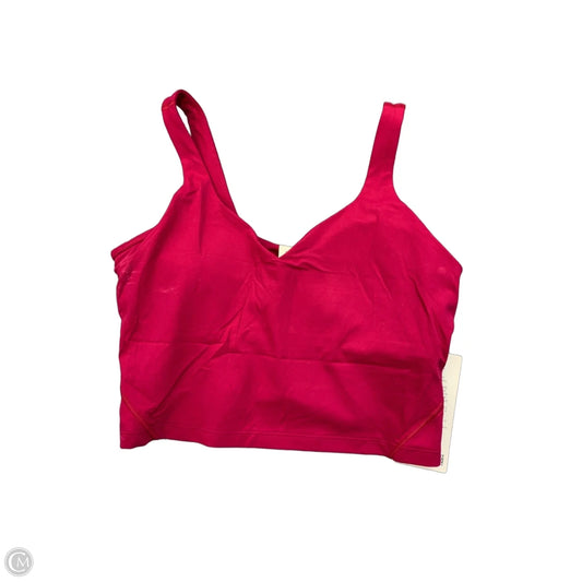 Athletic Tank Top By Lululemon In Pink, Size: 14