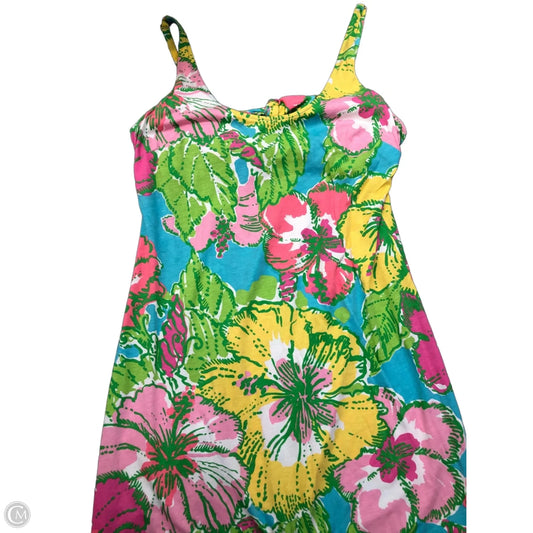 Dress Designer By Lilly Pulitzer In Floral Print, Size: Xl