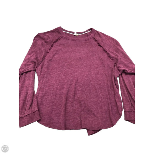 Top Long Sleeve By Pilcro In Purple, Size: Xl