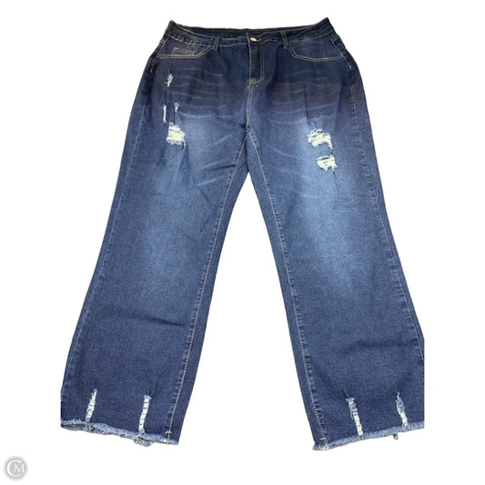 Jeans Straight By Clothes Mentor In Blue Denim, Size: Xxl