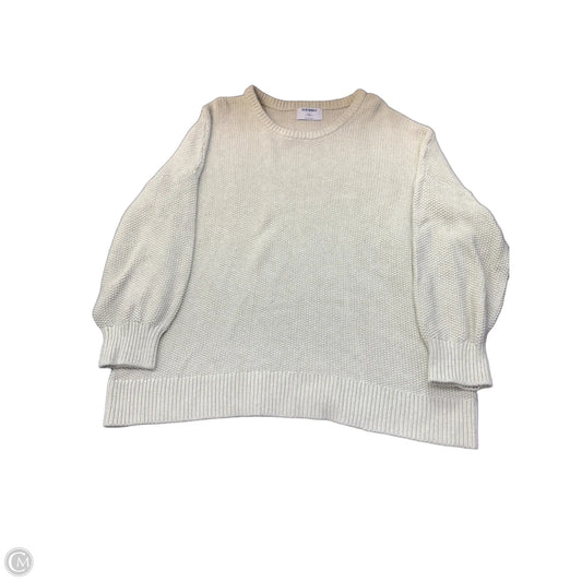 Sweater By Old Navy In White, Size: Xxl