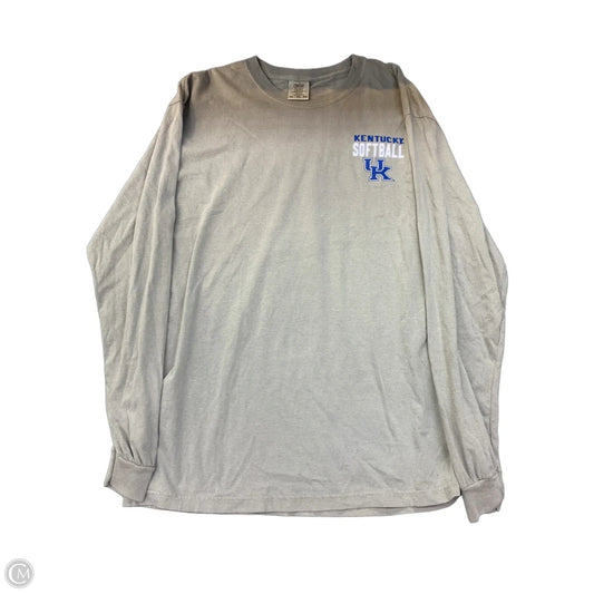 Top Short Sleeve By Comfort Colors In Grey, Size: Xl