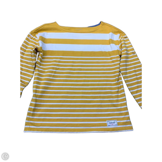 Top Long Sleeve By Talbots In Striped Pattern, Size: S