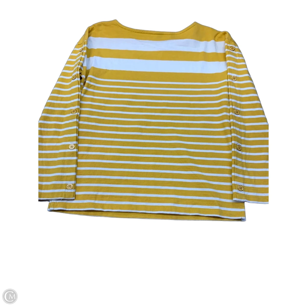 Top Long Sleeve By Talbots In Striped Pattern, Size: S