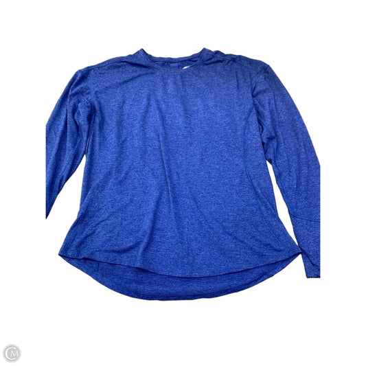 Athletic Top Long Sleeve Crewneck By Avia In Blue, Size: L