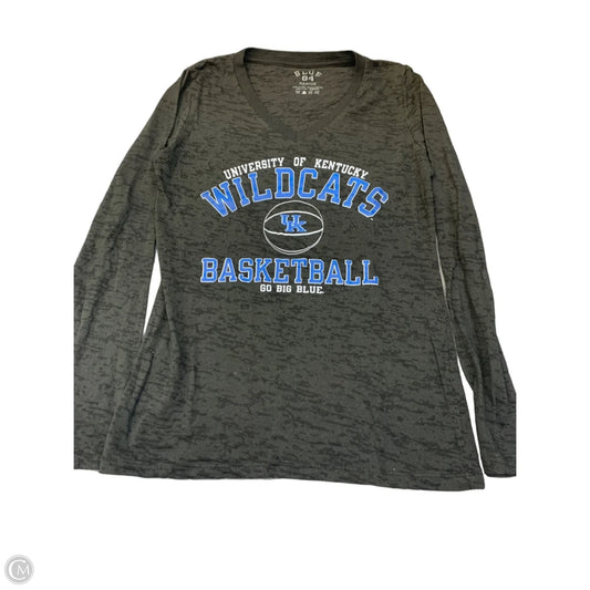 Top Long Sleeve By Blue 84 In Grey, Size: M