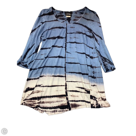 Top 3/4 Sleeve By Clothes Mentor In Blue, Size: S