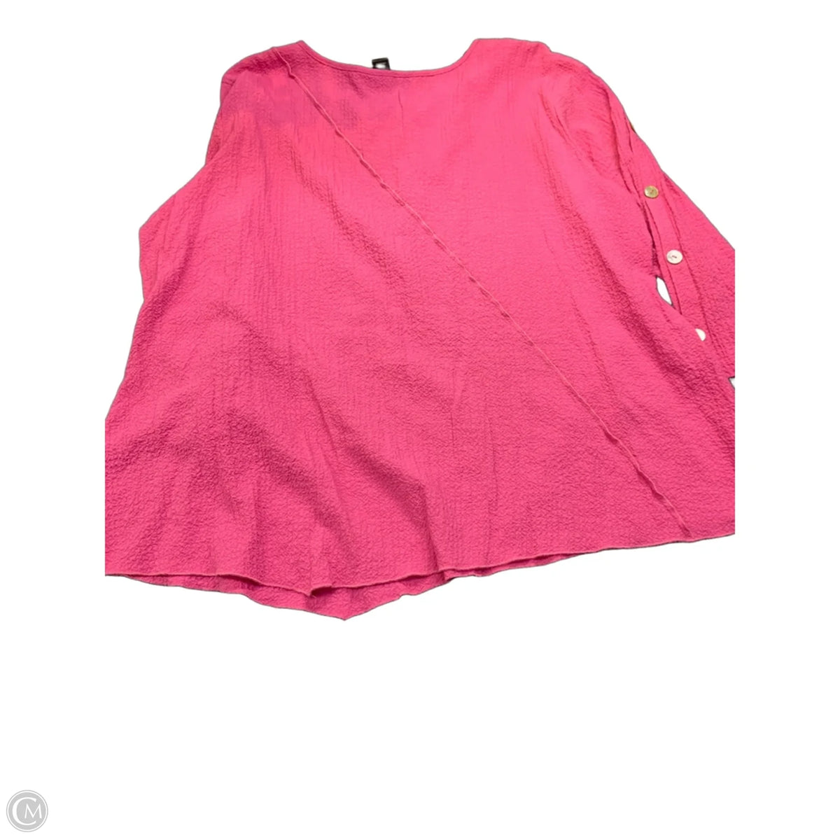 Top Long Sleeve Basic By Ali Miles In Pink, Size: 3x