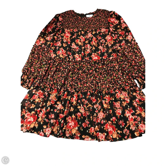 Dress Casual Midi By Cece In Floral Print, Size: Xl