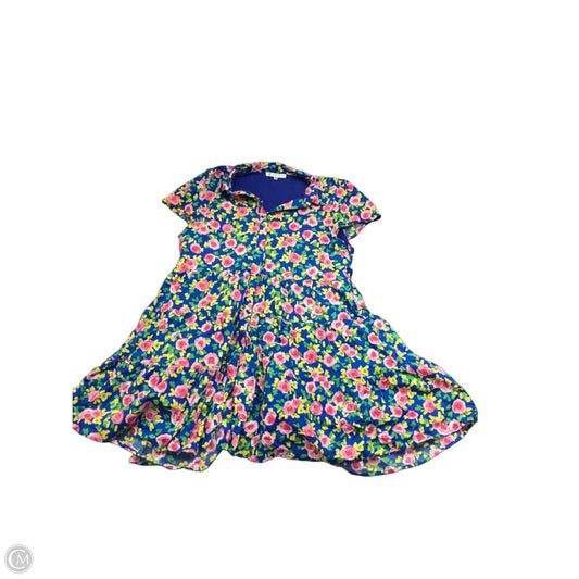 Dress Casual Short By Joy Joy In Floral Print, Size: Xl