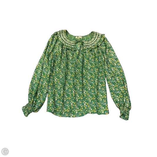 Top Long Sleeve By Max Studio In Green, Size: S
