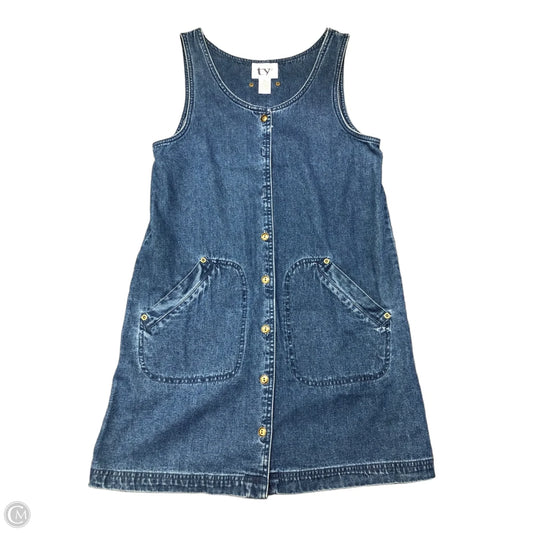 Dress Casual Midi By Original Ty Wear In Blue Denim, Size: 8p