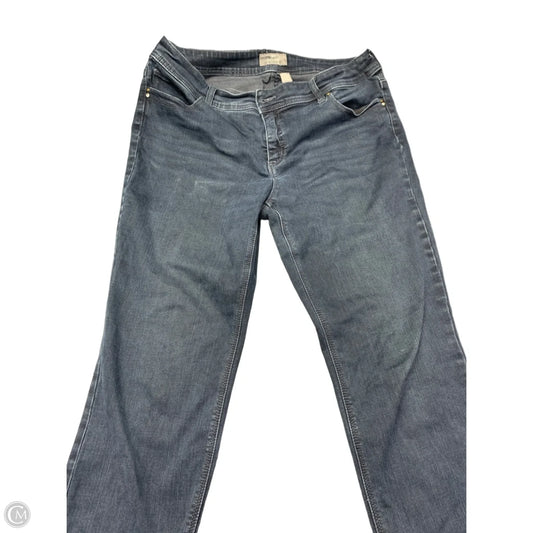 Jeans Straight By Chicos In Blue Denim, Size: 12
