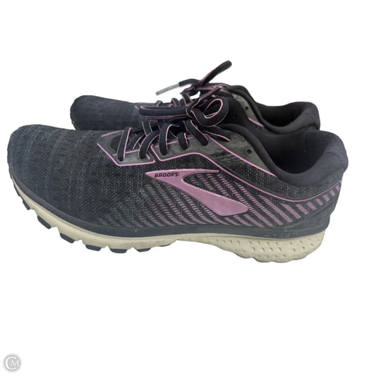 Shoes Athletic By Brooks In Black & Purple, Size: 9.5