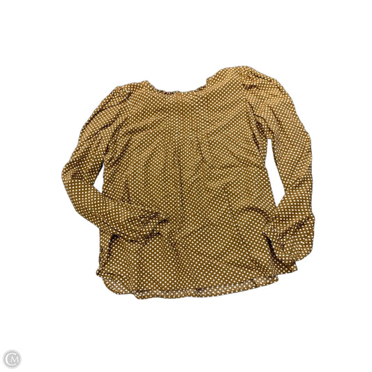 Top Long Sleeve By Loft In Brown, Size: Xs