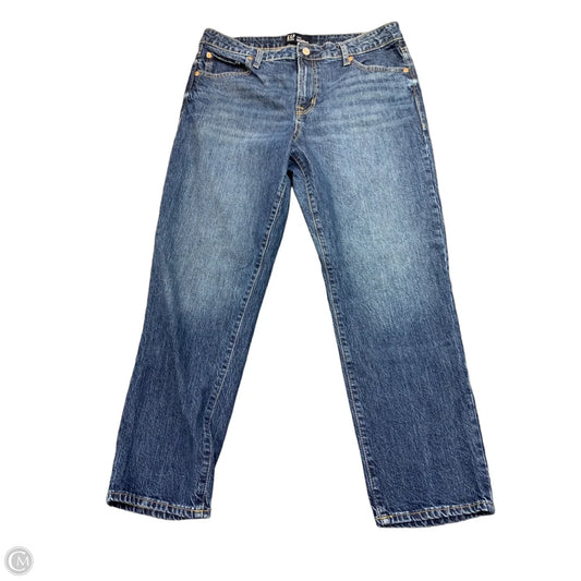 Jeans Boyfriend By Gap In Blue Denim, Size: 12