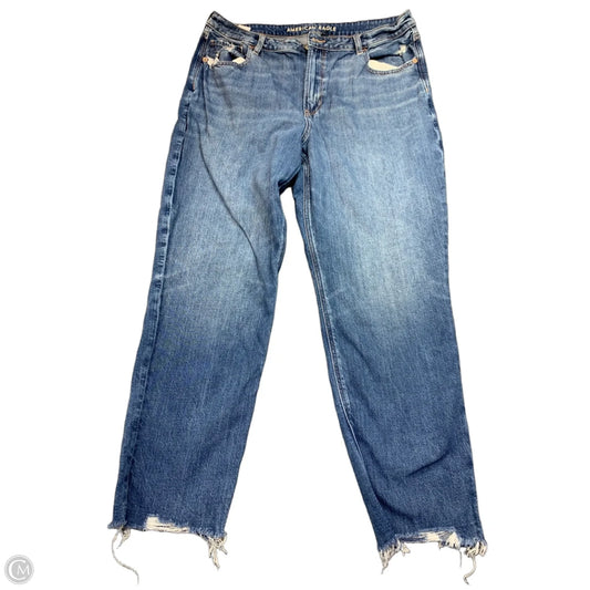 Jeans Straight By American Eagle In Blue Denim, Size: 18