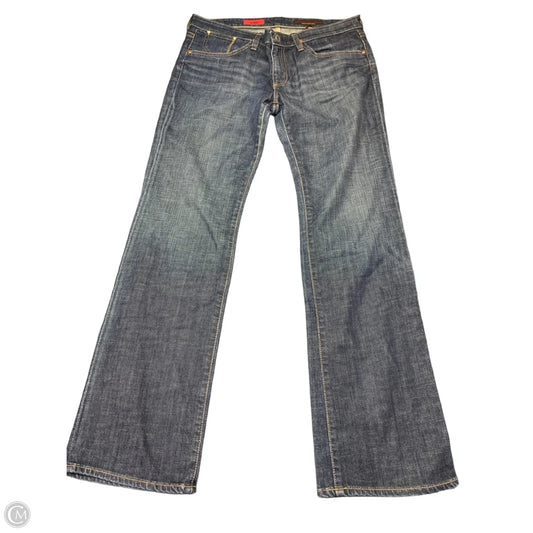 Jeans Boot Cut By Adriano Goldschmied In Blue Denim, Size: 14