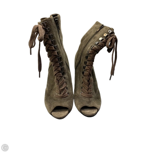 Boots Ankle Heels By Sam Edelman In Taupe, Size: 8