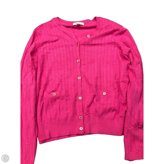 Cardigan By Free Assembly In Pink, Size: L