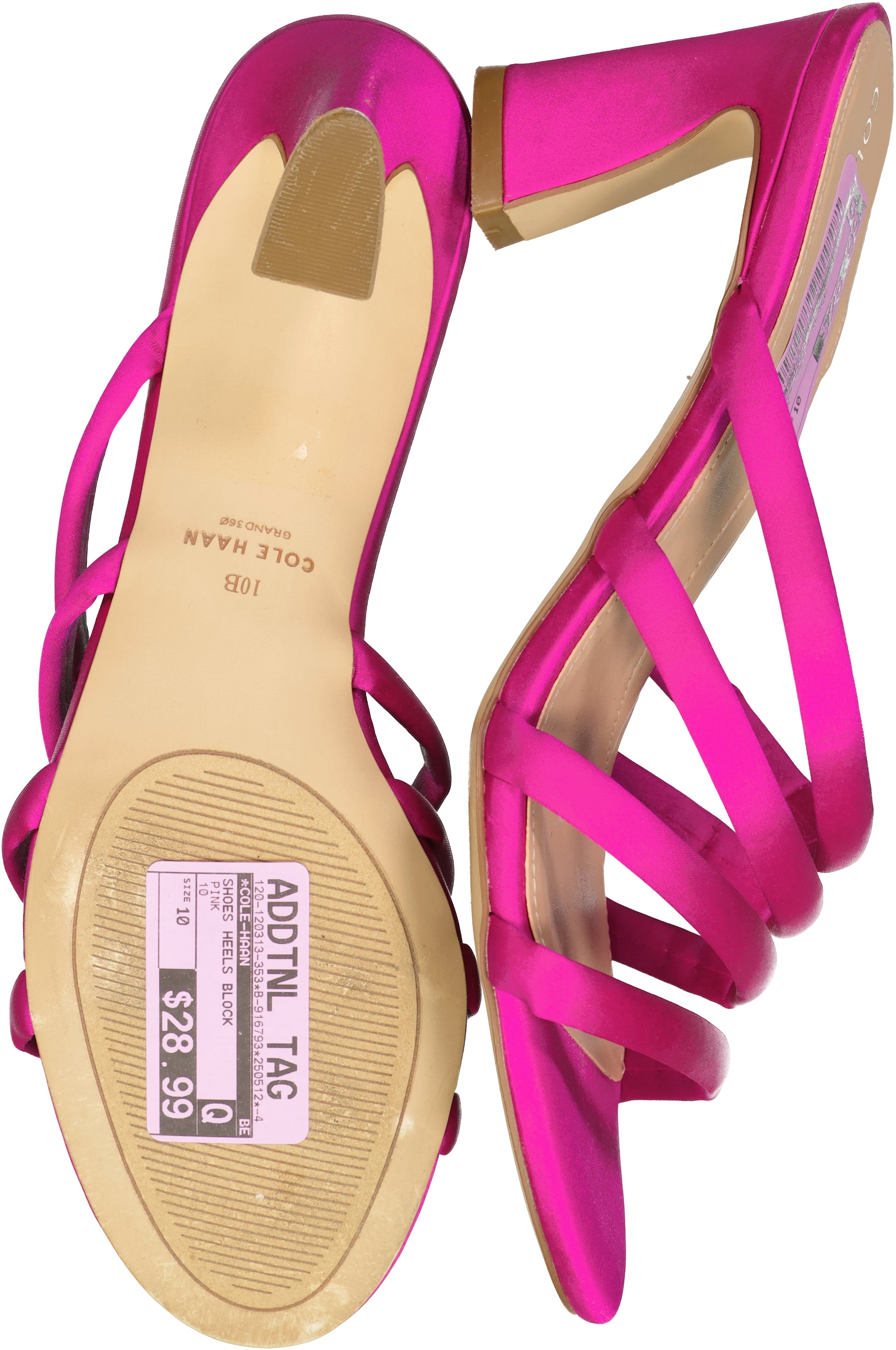 COLE-HAAN-SHOES HEELS BLOCK Size 10