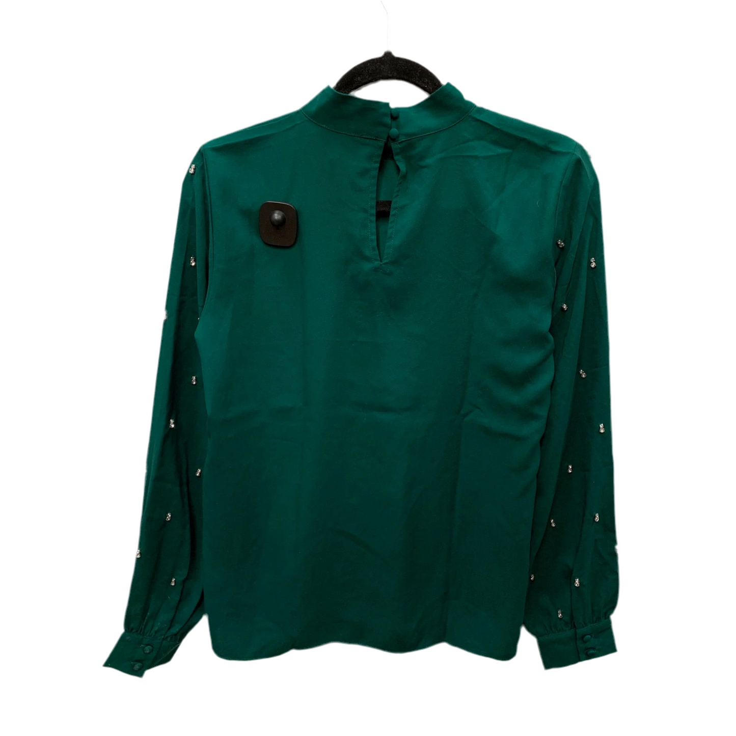 Blouse Long Sleeve By Ann Taylor In Green, Size: Xs